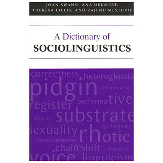 Pre-Owned A Dictionary of Sociolinguistics (Paperback) 0817350977 9780817350970