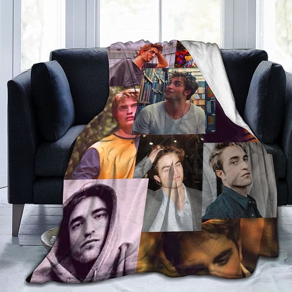 Robert Pattinson Sherpa Super Soft Mini Flannel Blankets, Lightweight and Comfortable Flannel Blankets for Children/Adults to Throw Blankets
