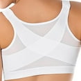 thumbnail image 4 of Women's Front Closure Posture Corrector Bras Wire Free Back Support Full Coverage Bra Shockproof Wireless Breathable Plus Size Sport Bra Seamless Sleep Bra,S-5XL, 4 of 8