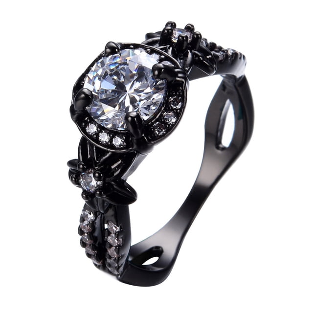 Sonducket Anillo de cobre de moda para mujer y niña, decoración personalizada, anillos de joyería, accesorio decorativo para boda, fiesta de compromiso Ropa, zapatos y accesorios Miscelánea Blanco Sonducket AP014450-08