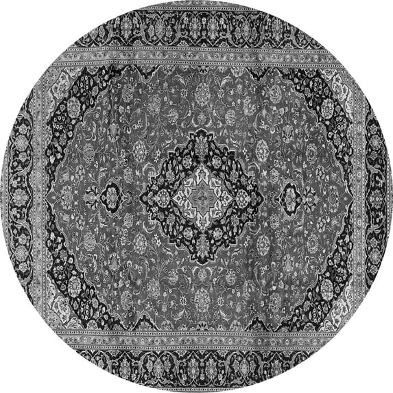 Ahgly Company Indoor Round Persian Gray Traditional Area Rugs, 6' Round