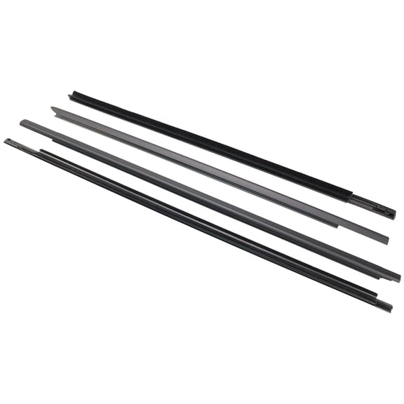 Hex Autoparts 4 Pcs Weatherstrip Window Moulding Trim Seal Belt Kit for 2009-2021 Dodge Ram 1500 2500 3500 4500 5500 Crew Cab Window Trim Seal 55112376AH, 55112377AH