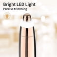 thumbnail image 2 of CHOK Rasoir à Sourcils Rechargeable Coupe-Cheveux Électrique pour le Visage Rasoir à Sourcils Indolore pour Femmes avec Lumière LED, 2 of 6