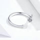 thumbnail image 3 of Anillo De Flor De Rosa Anillo Abierto De Plata De Ley 925 Anillo De Dedo Ajustable Para Mujeres Niñas Regalo Del Día De San Valentín matsuzay AP005474-00, 3 of 6