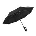 thumbnail image 3 of Paraguas de lluvia de 8 costillas a prueba de viento Yinane negro, 3 of 8