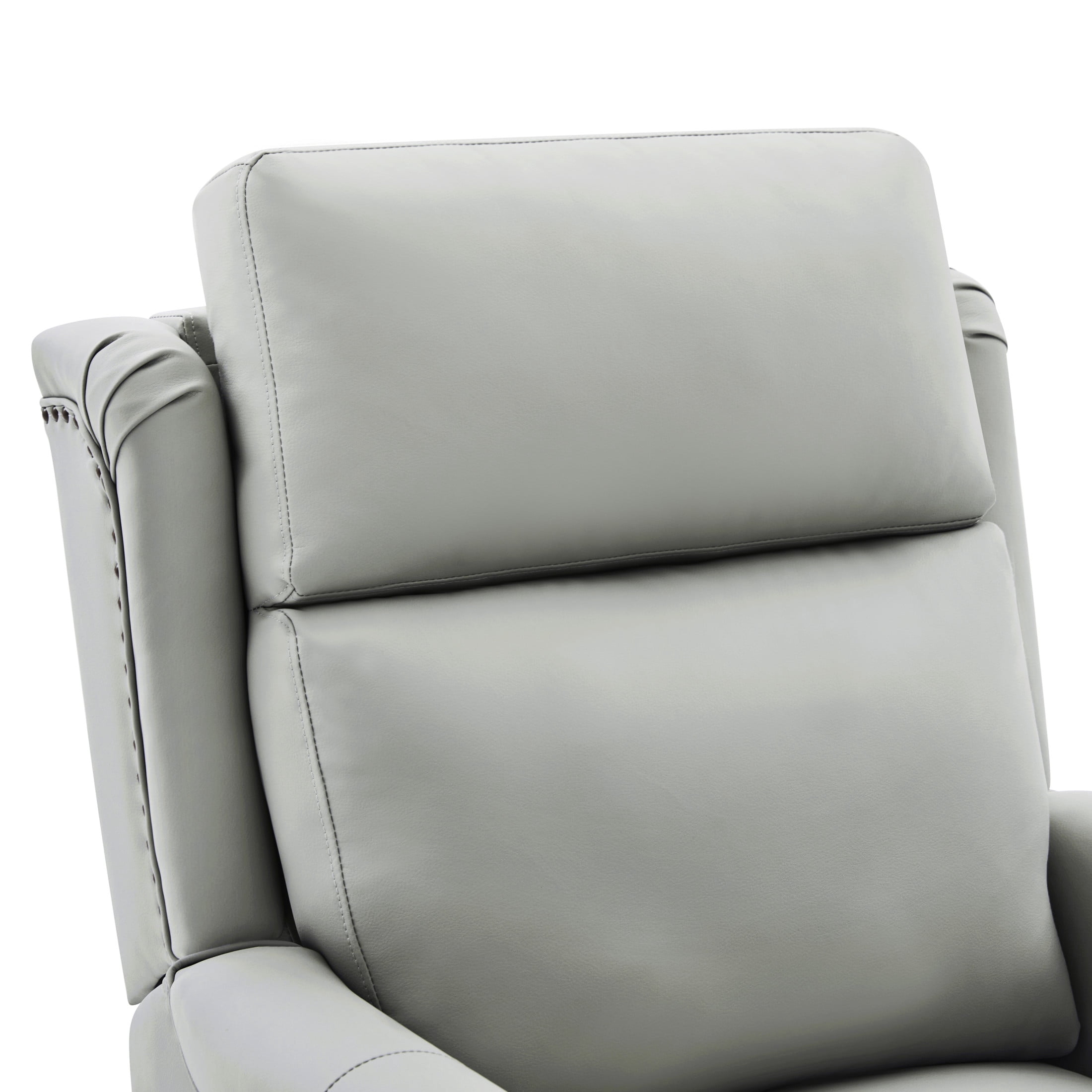 Christopher Knight Home Manual Swivel Rocking Massage Recliner Chair with Heating, Gray