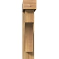 thumbnail image 2 of Ekena Millwork 6"W x 28"D x 28"H Westlake Block Rough Sawn Bracket w/ Offset Brace, Western Red Cedar, 2 of 25