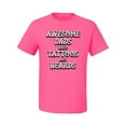 thumbnail image 2 of Wild Bobby, Awesome Dads Tattoos and Beards, Father's Day, Men Graphic Tee, Neon Pink, 4X-Large, 2 of 3