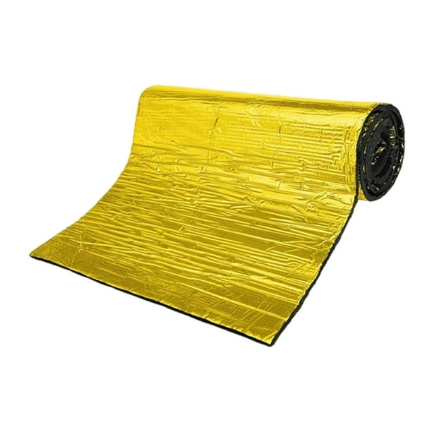 Alfombrilla insonorizante para coche, alfombrilla aislante térmica, insonorizante para automóviles oro