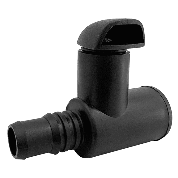 ISURE MARINE Polypropylene Fuel Vent, Plastic Marine Thru Hull Exhaust Applicable to Connecting Hose Marine Polypropylene Fuel Ventilation Device,Black