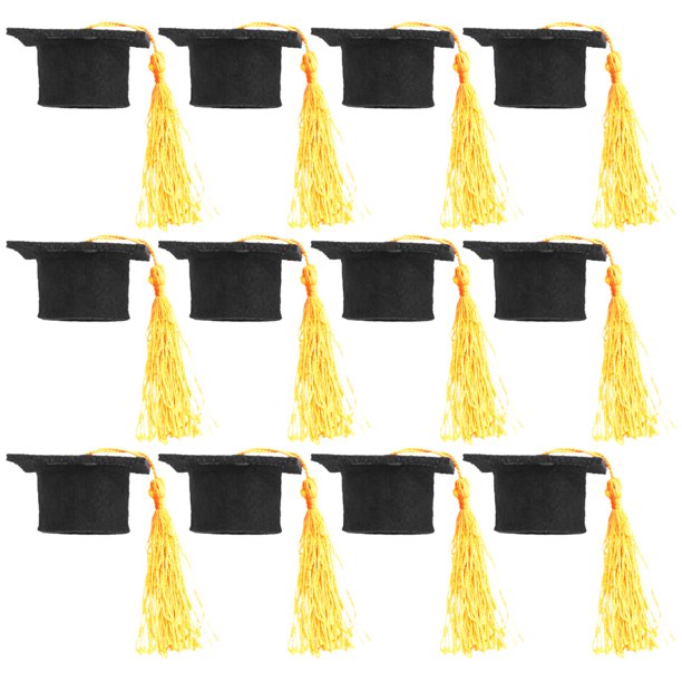BRIGHTFUFU 12 mini tapones para botellas de graduación, tapas para botellas de vino, decoración para ramos.