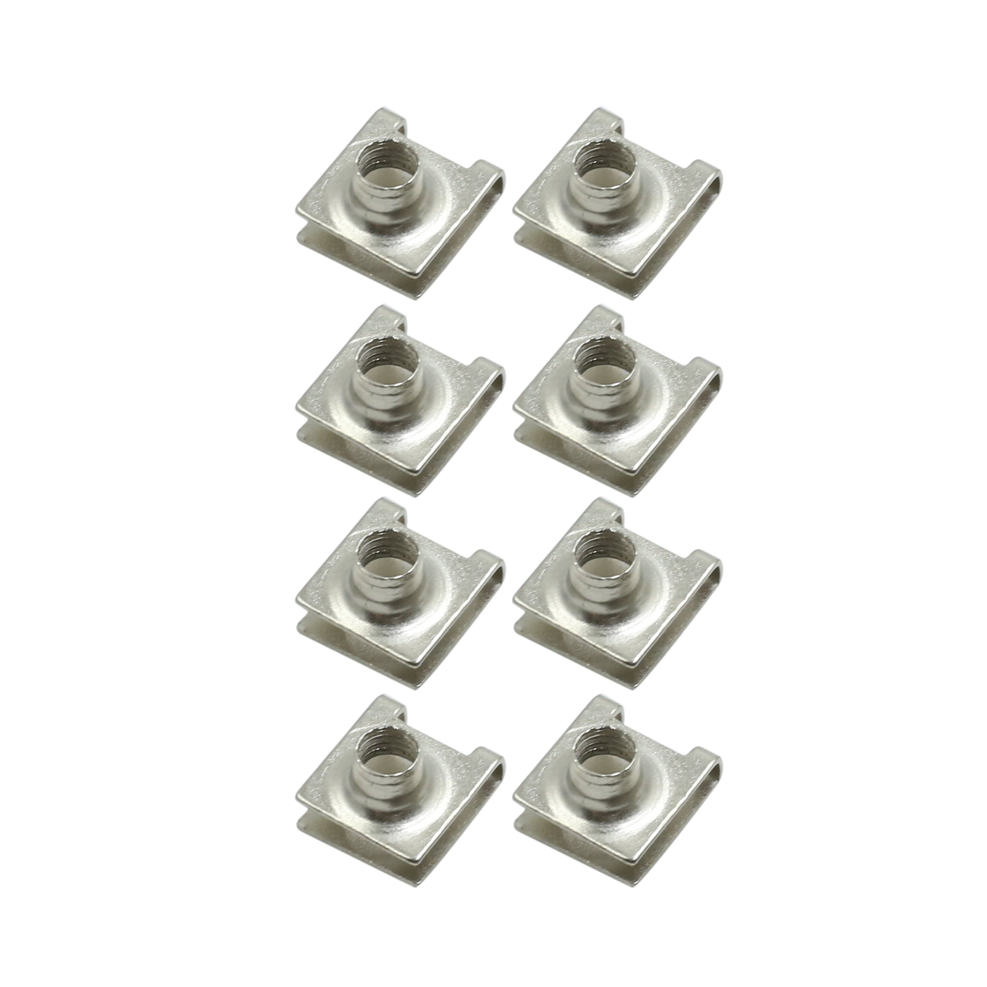 8pcs UType Metal Rivet Car Fender Bumper Trim Panel Fasteners Spring