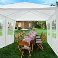 thumbnail image 2 of Yescom 10'x20'  White Outdoor Wedding Party Patio  w/ Removable Side Wall Canopy Sun Shelter, 2 of 9