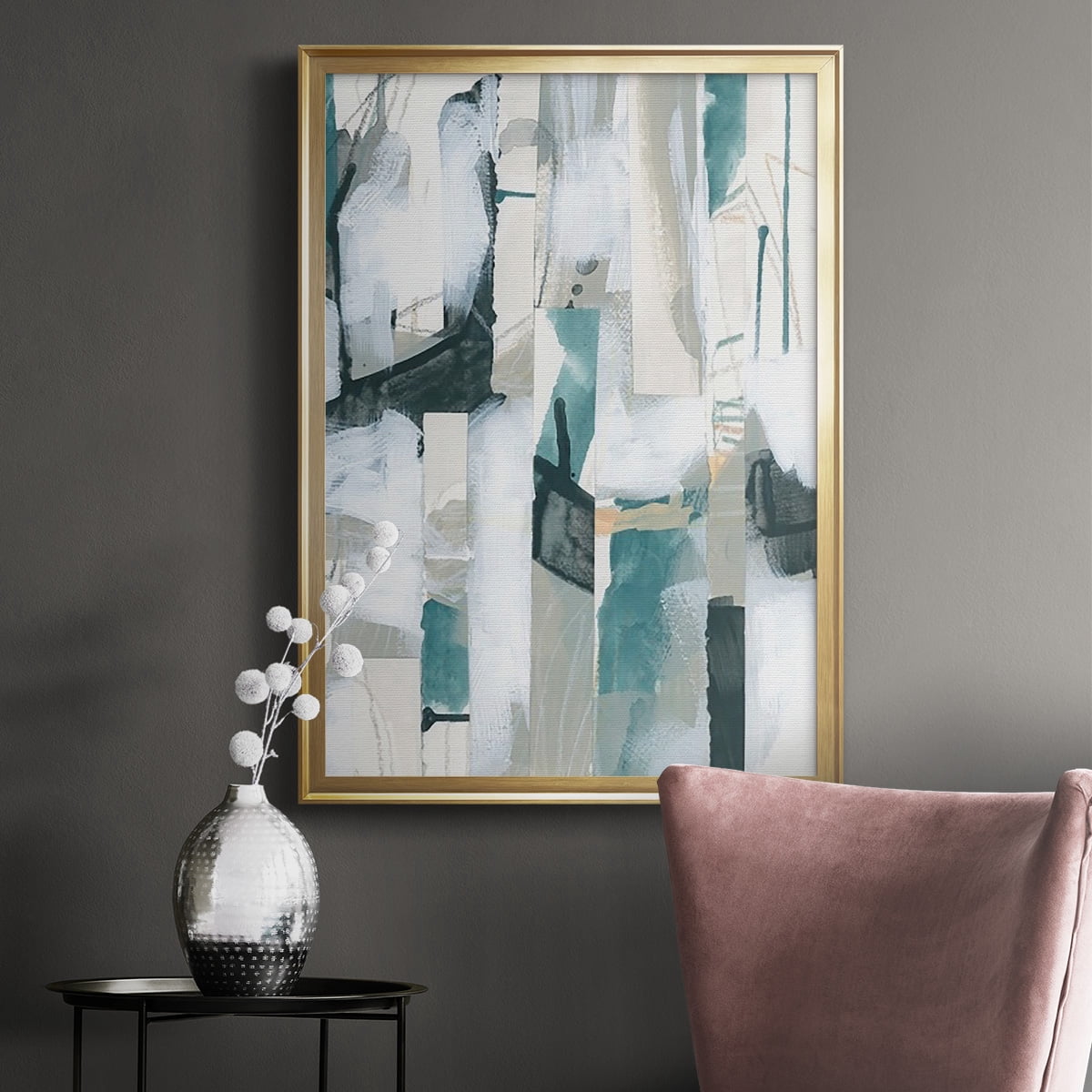 Sea Cavern Strata III Premium Framed Print, in Gold, Black, or Silver - Ready to Hang
