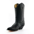 thumbnail image 5 of Grinders Unisex Black Leather Cowboy Boots-Arizona HI, 5 of 6