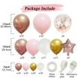 thumbnail image 5 of BAETEUY 140Pcs Balloons Arch Kit Rose Golden White Pink Cardioid Pentagram Balloon Garland Birthday Wedding Graduation Baby Shower Bridal Valentine's Day Party Decoration, 5 of 7