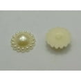 thumbnail image 4 of U8MO 100 Acrylic Flatback Flower Cabachon 12mm Half Pearl Scrapbook Colour Choice-Ivory, 4 of 8