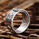 thumbnail image 4 of Anillo Pixiu con Sutra de Corazón Budista Tallado, Joyas de Riqueza y Dominación Masculina, Recuerdo, 4 of 5