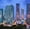 Miami Downtown Skyline Aerial, variant on Elephant Stock Las Vegas Wall Art - City Canvas Canvas - 12" x 8"