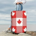 thumbnail image 4 of Uemuo Maple Leaves1 Printed Washable Luggage Cover - Fashion Suitcase Protector Fits 18-32 Inch Luggage -Large, 4 of 9