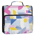 thumbnail image 5 of FORMRS Zipper Binder with Shoulder Strap 2-inch Ring 500 Sheet Capacity File Bag, Retro Simple Shapes, 5 of 5