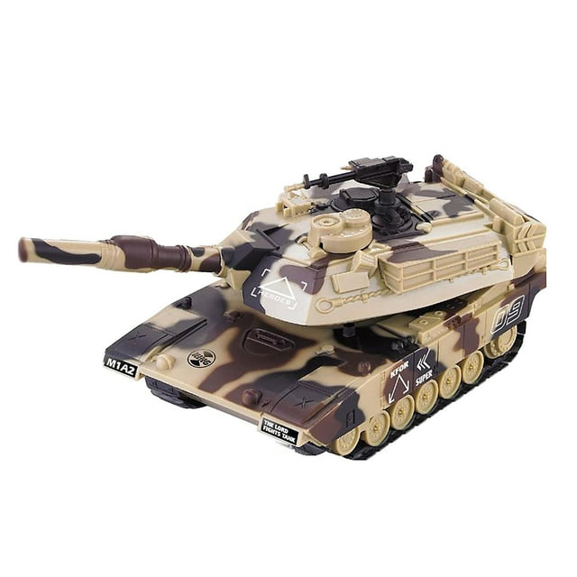 Coche de juguete a control remoto HUOGUO 1:32 Tanque de guerra militar