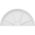 thumbnail image 3 of Ekena Millwork 38"W x 19"H x 2"P Half Round 4 Spoke Architectural Grade PVC Pediment, 3 of 7