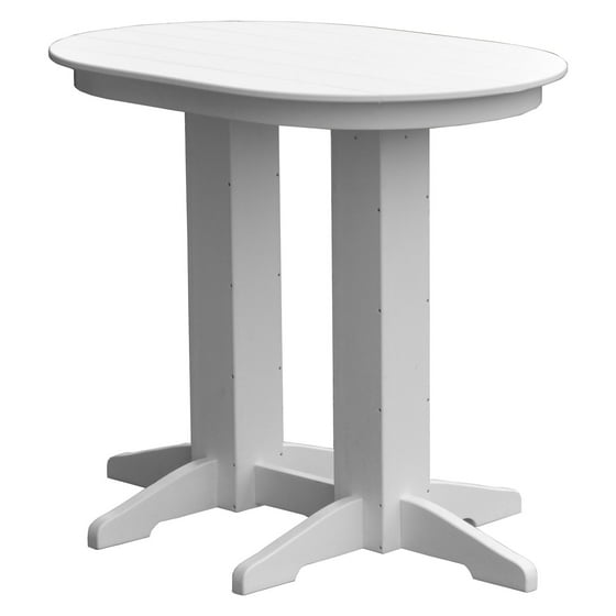 Radionic Hi Tech Rochester Recycled Plastic Oval Bar Height Patio Radionic Hi Tech Rochester Recycled Plastic Oval Bar Height Patio Table