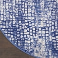 thumbnail image 3 of Nourison Whimsicle WHS07 Indoor only Area Rug - Ivory Navy 5' x round, 3 of 10