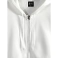thumbnail image 3 of Innerwin Sweat à Capuche pour Hommes, Veste d'Hiver à Manches Longues, Blanc P, 3 of 5