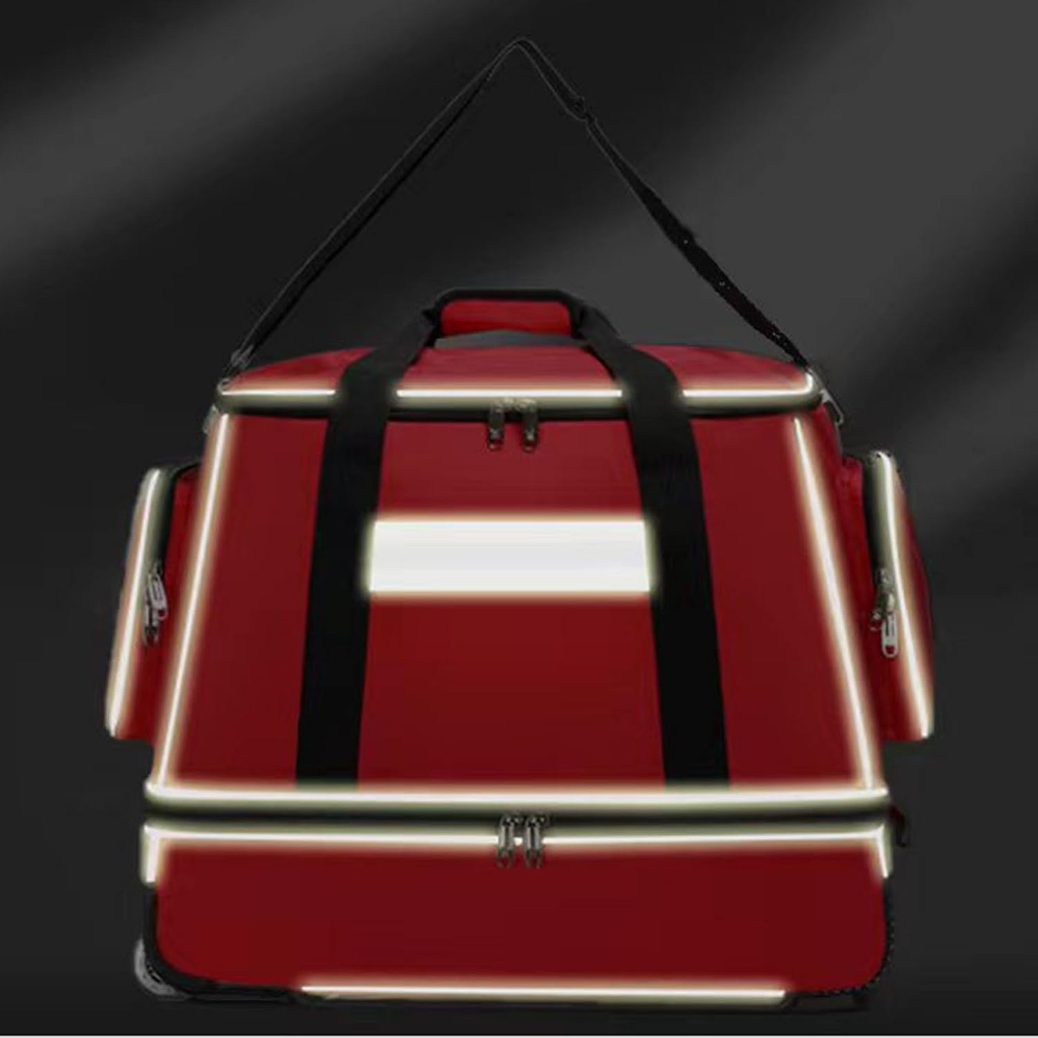 Rolling Roller Bag Trolley EMT Bag Empty for First Aid Responder Home Health Care Nursing Student Roll Duffle Bag Carry on with Wheels