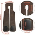 thumbnail image 2 of Car Purse Hook, Car Seat Hooks for Headrest, Car Hooks for Purse and Bags, Purse Holder for Car (Brown - 2 Pack), 2 of 11
