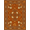 Orange, Pattern 2, variant on ODIKA 8'x10' Washable Area Rug Vinyl Palette Orange Botanical Repeating Peach Bedside Sunflower for Dining Room, Large Office, Lounge, Non-Slip Chair-Friendly Mat