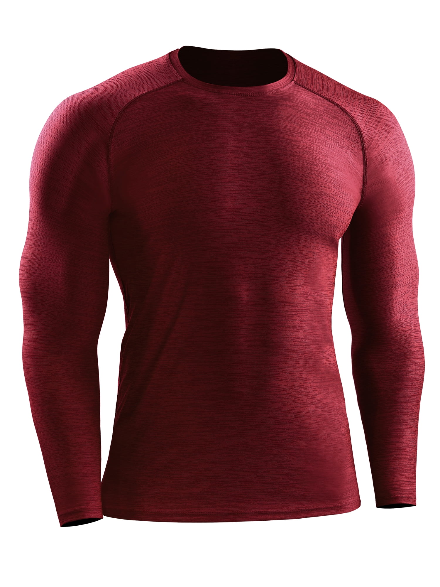 Mens Compression Base Layer Mock Top Long Sleeved Gym Sports Slim Shirt Dri fit 