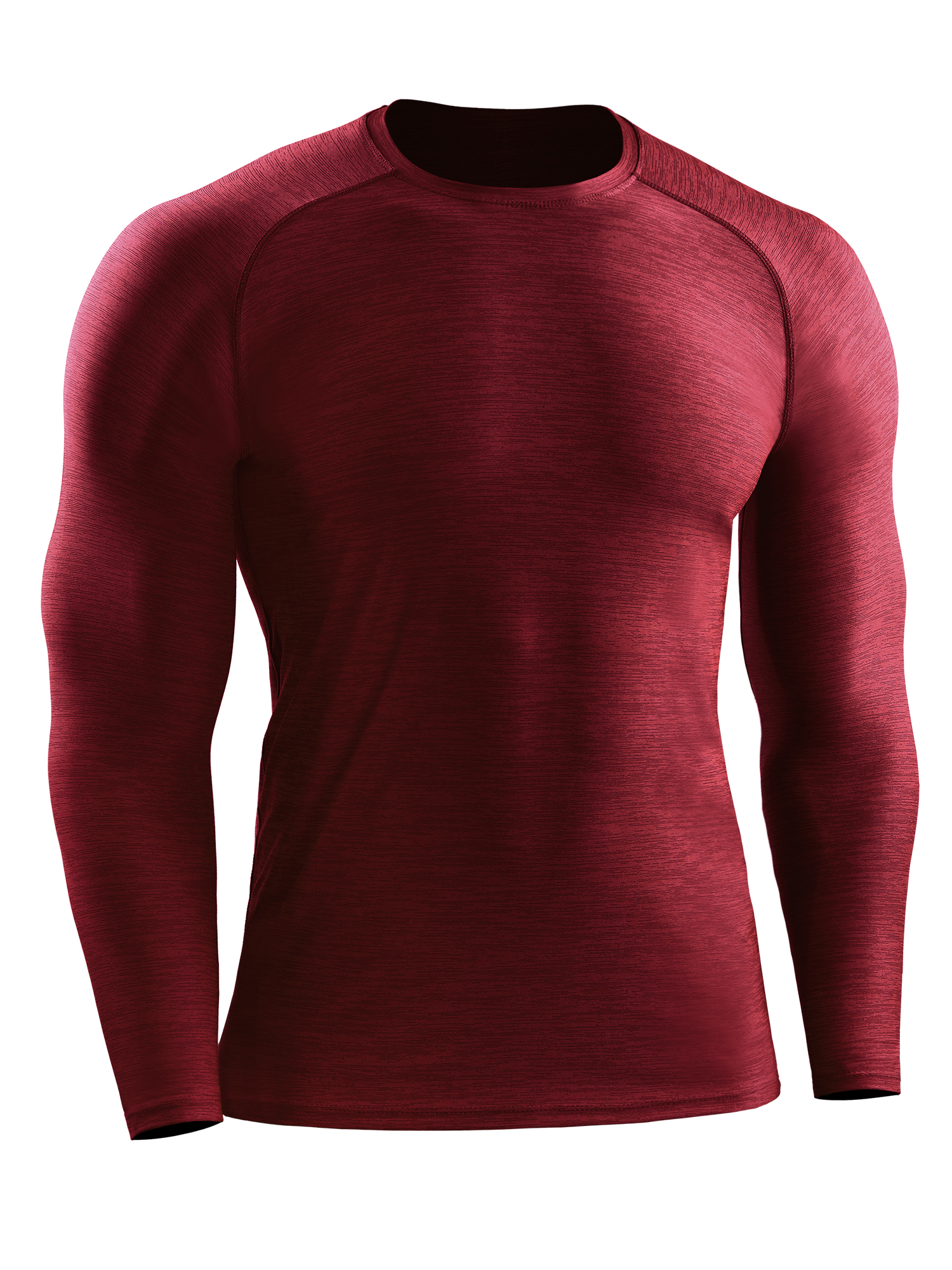Mens Long Sleeves Top Shirt Compression Base Layer Thermal Sport Gym Tee Fitness