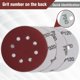 thumbnail image 5 of Juego de discos de lija WORKPRO, 150 piezas, 5 pulgadas y 8 orificios, 5 of 8