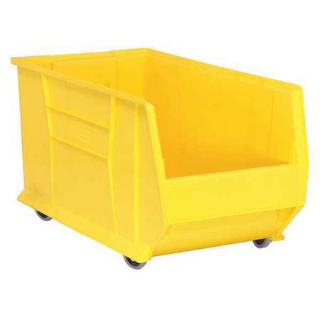 QUANTUM STORAGE SYSTEMS QUS986MOBYL Yellow Mobile Bin, 29-7/8