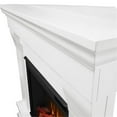 thumbnail image 5 of Bowery Hill Contemporary Solid Wood Electric Corner Fireplace in White, 5 of 25