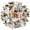 1A-35pcs, variant on 35pcs Realistic Animal Kids Stickers  Lovely Children Stickers DIY Stickers for Laptops Suitcase