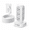 40W Total - White-10 FT, variant on 40W Total - White 10 FT Flat Plug Fast Charging Station Power Distribution Unit