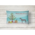 thumbnail image 2 of Carolines Treasures BB2921PW1216 Irish Wolfhound Merry Christmas Tree Canvas Fabric Decorative Pillow, 12H x16W,, 2 of 3