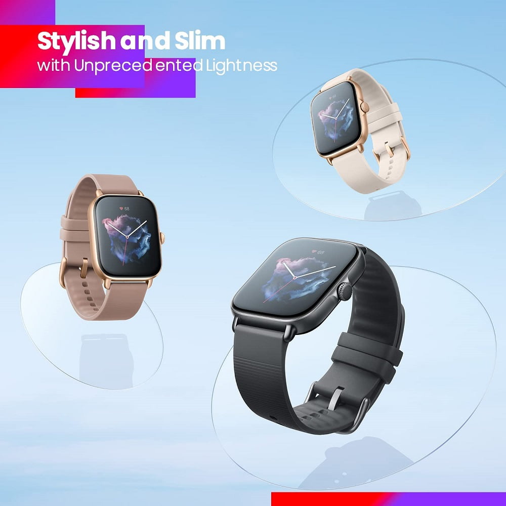 Amazfit GTS 3 Smart Watch: Android & iOS - GPS Built-in - Fitness 