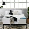 Sleep Innovations 2.5-inch Gel Memory Foam Mattress Topper with 100% Cotton Cover, Twin, 10-Year Warranty