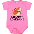 thumbnail image 3 of Inktastic Grammy Loves Me Woodland Fox Girls Baby Bodysuit, 3 of 5