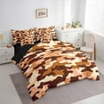 thumbnail image 3 of Manfei Camouflage 7 Pieces Bedding Comforter Set,Rustic Outdoor Full Bedding Set,Brown Camo Fitted Sheet Flat Sheet For Kids,Microfiber Bedroom Decor Reversible, 3 of 8