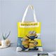 thumbnail image 2 of Minions Bolso de tela con estampado de lienzo para mujer, bolsa de compras reutilizable y estética, con cremallera interior, regalo para mujer,40*45cm., 2 of 6