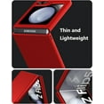 thumbnail image 4 of Case for Samsung Galaxy Z Flip 5 (2023) Thin Hard Matte Phone Case for Galaxy Z Flip5 - Red, 4 of 13