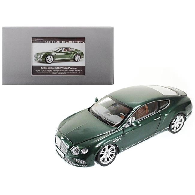 Paragon Models 98222 1 18 2016 Bentley Continental Gt Lhd Diecast Model Car Verdant Green Multicolor