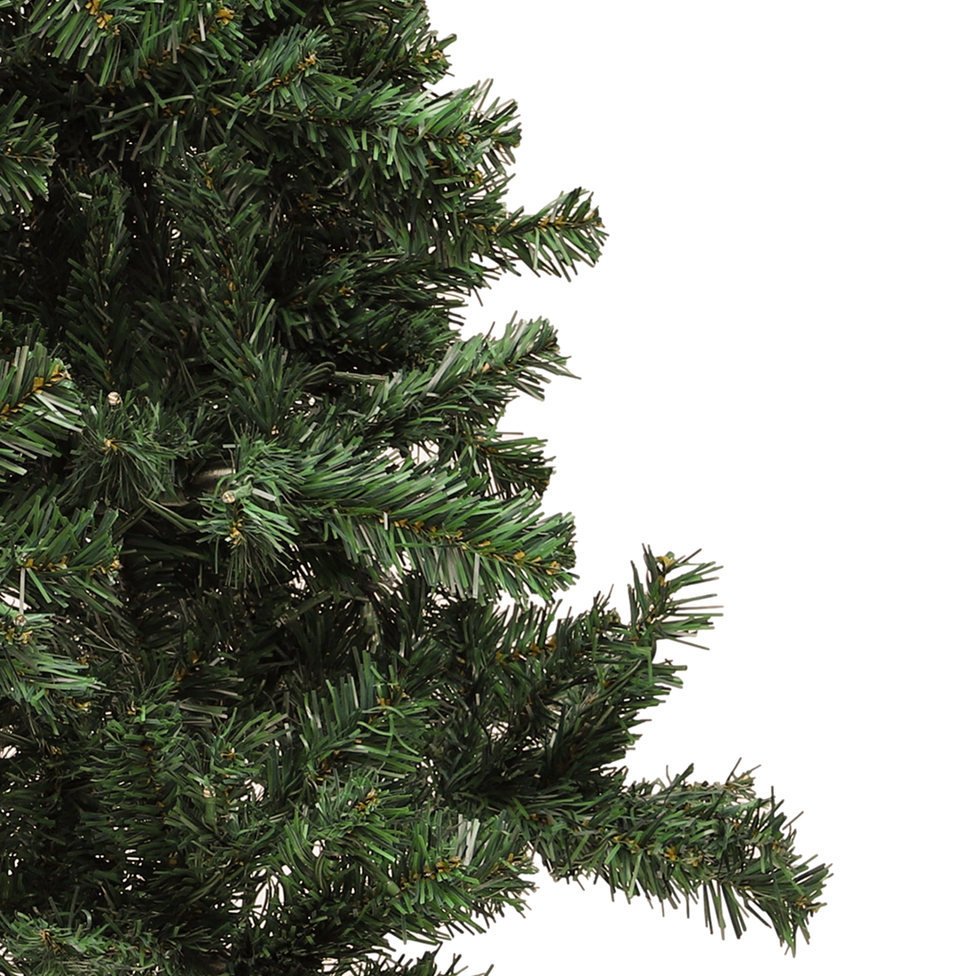 Uforic 7.5ft Pre-lit Hinged Spruce Artificial Christmas Tree with 1450 Branch Tips & 550 Lights, Remote Control, 11 Light Modes, Green