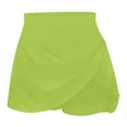 thumbnail image 4 of WREESH Women's Fashion Tennis Skirt Solid Color Skorts Athletic Shorts Yoga Pants Workout Gym Shorts Yellow, 4 of 6